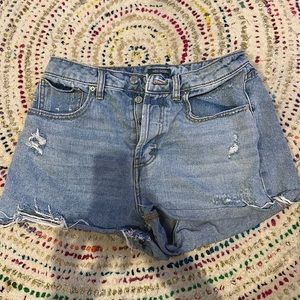 Ripped Jean Shorts